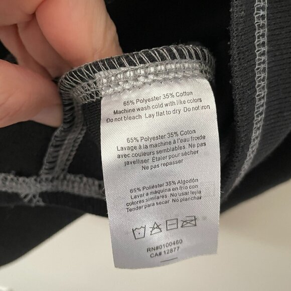 Kavu Scoop Neck Ribbed Knit Casual Pullover Long Sleeve T-Shirt Black Medium - Picture 7 of 7